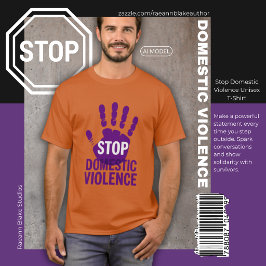 ドメスティックバイオレンス反対 ユニセックスTシャツ Tシャツ