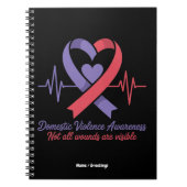 ドメスティックバイオレンス認識度すべての傷が見えるわけではない ノートブック (正面)