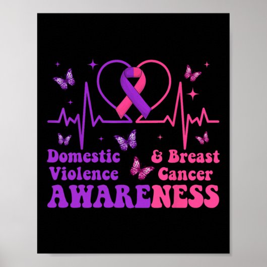 ドメスティックバイオレンス&;乳がん認識度Mo ポスター (正面)