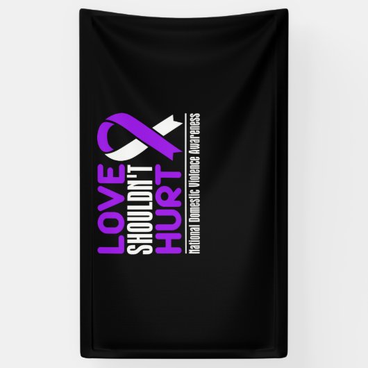 ドメスティック・バイオレンス・認識度 – 愛は傷つけない 横断幕 (縦)