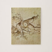 ドメニコ・カンパニョーラの『バイオリンを弾くキューピッド』 ジグソーパズル (縦)
