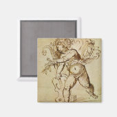 ドメニコ・カンパーノーラのバイオリンでキューピッド マグネット (正面/裏面)