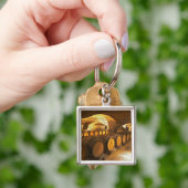 ドメーヌコートの地下室のオークのバールズ キーホルダー (手)