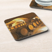 ドメーヌコートの地下室のオークのバールズ コースター (左側)