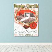 ドメーヌドゥクレールヴィルワインラベルヨーロッパ キャンバスプリント (インサイチュ (ウッドフロア))