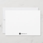 ドモダンットパープル5x7パーティーテンプレート招待状 招待状 (裏面)