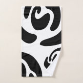 ドモダンードル2白黒 バスタオルセット (ハンドタオル)