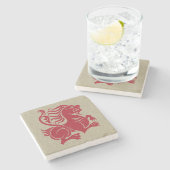 ドモーガンズライオンマーブルストーンコースター ストーンコースター (横)