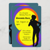 ドラァグ・クイーンの驚きのパーティの招待状 招待状 (正面/裏面)