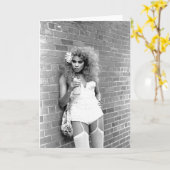 ドラァグ・クイーンNYC。 1989年 カード (黄色い花)