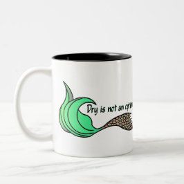 ドライはオプションのオレンジと緑ではない ツートーンマグカップ