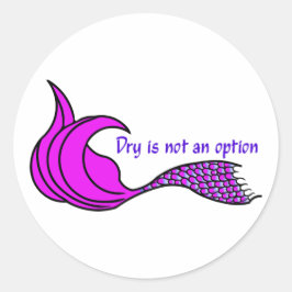 ドライはオプションのピンクの人魚の尾ではない ラウンドシール