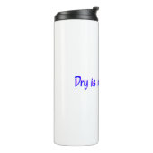 ドライはオプションのブルーとピンクではない タンブラー (回転左)