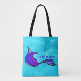 ドライはオプションの紫の人魚のテールトートバッグではない トートバッグ