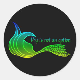 ドライは緑のステッカーの色合いのオプションではない ラウンドシール