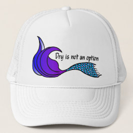 ドライは選択肢にありません 青と紫の人魚の尾の帽子 キャップ