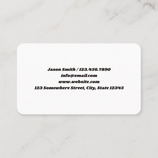 ドライアウォールの設置 名刺 (裏面)