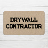 ドライアウォール請負業者クラフトビジネスカード 名刺
