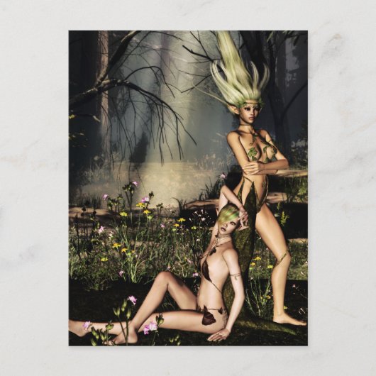 ドライアドの休憩 ポストカード (正面)