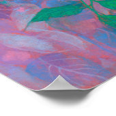 ドライアドツリースピリットグリーン葉ファンタジーアート ポスター (角)