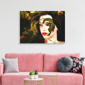 ドライアド・オブ・ザ・フォレストファンタジー キャンバスプリント (インサイチュ (リビング))