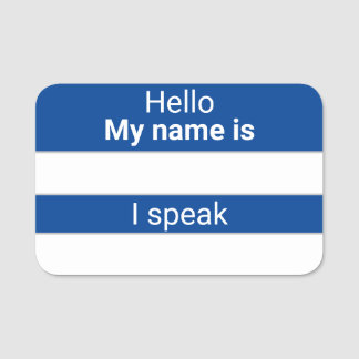 ドライイレース言語名タグ 名札