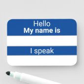 ドライイレース言語名タグ 名札 (インサイチュ)