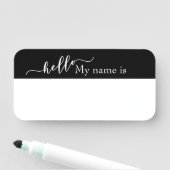 ドライイレースhelloカスタマイズ可能な再利用可能な手書き 名札 (インサイチュ)