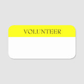 ドライイレーズ事業蛍光ボランティア再利用可能 名札 (正面)