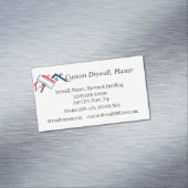 ドライウォール、石膏、シートロック仕上げ マグネット名刺 (インサイチュ)