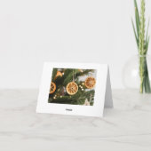 ドライオレンジオーナメント ホリデーカード (裏面)