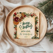 ドライオ素朴レンジとフルーツクリスマス スタンダードカクテルナプキン