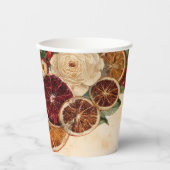 ドライオ素朴レンジとフルーツクリスマス 紙コップ (正面)