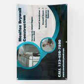 ドライカスタマイズブウォール設置工事請負業者事業 横断幕 (縦)