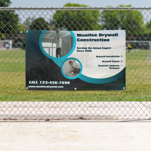 ドライカスタマイズブウォール設置工事請負業者事業 横断幕 (インサイチュ)