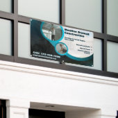 ドライカスタマイズブウォール設置工事請負業者事業 横断幕 (ビルの外側)