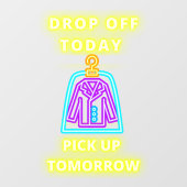 ドライクリーナーは明日のネオンのピックアップをドロップフェイク ウィンドウサイン (シート)