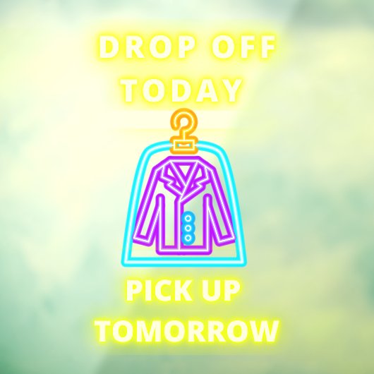 ドライクリーナーは明日のネオンのピックアップをドロップフェイク ウィンドウサイン (シート3)