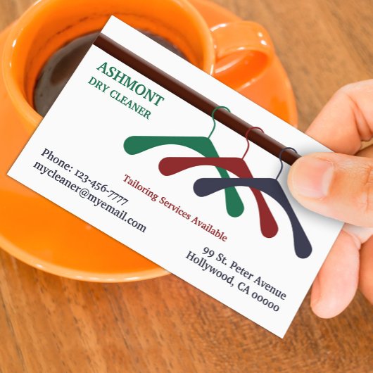 ドライクリーナー洗濯名刺 名刺