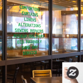 ドライクリーニングのサービスのパーソナライズ ウィンドウサイン