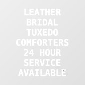 ドライクリーニングのサービスのパーソナライズ ウィンドウサイン (シート)