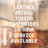 ドライクリーニングのサービスのパーソナライズ ウィンドウサイン (シート2)