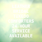 ドライクリーニングのサービスのパーソナライズ ウィンドウサイン (シート3)