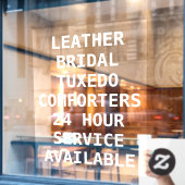 ドライクリーニングのサービスのパーソナライズ ウィンドウサイン (カフェ窓)