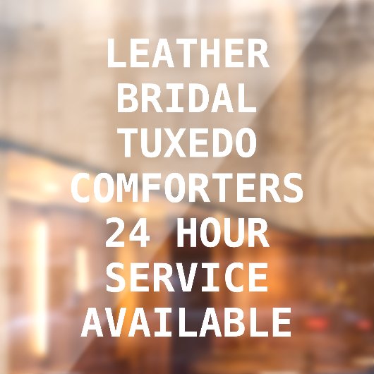 ドライクリーニングのサービスのパーソナライズ ウィンドウサイン (シート2)