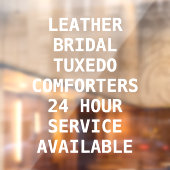 ドライクリーニングのサービスのパーソナライズ ウィンドウサイン (シート2)