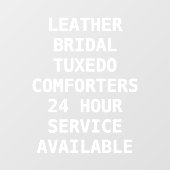 ドライクリーニングのサービスのパーソナライズ ウィンドウサイン (シート)