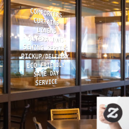 ドライクリーニングのサービスのパーソナライズ ウィンドウサイン