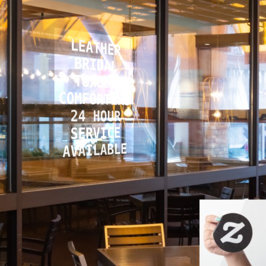 ドライクリーニングのサービスのパーソナライズ ウィンドウサイン (レストラン窓)