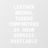 ドライクリーニングのサービスのパーソナライズ ウィンドウサイン (シート)